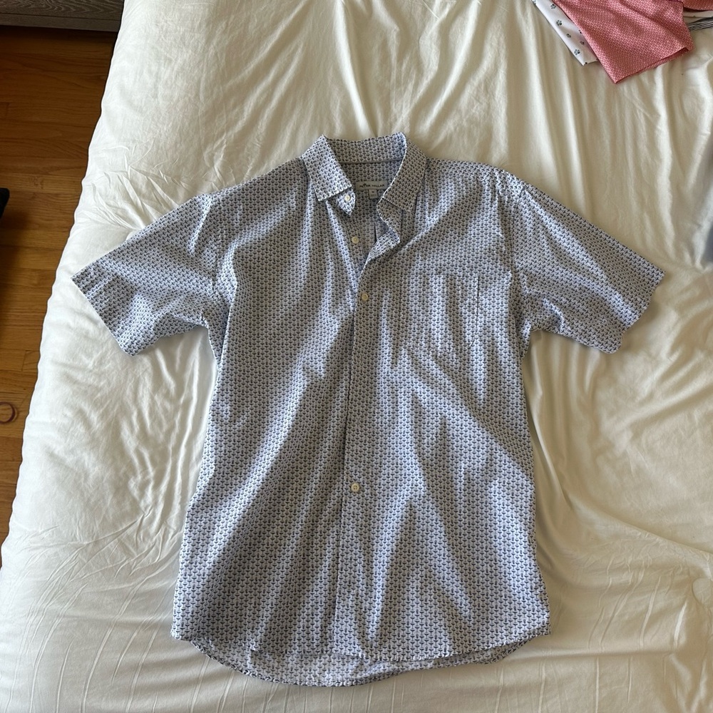 Peter Millar Short Sleeve Sport Shirt - Medium